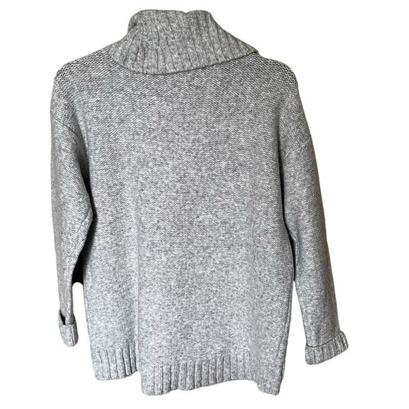 MICHAEL Michael Kors Pearl Heather Gray Medium Knit Turtle Neck Sweater Size M - Picture 2 of 6